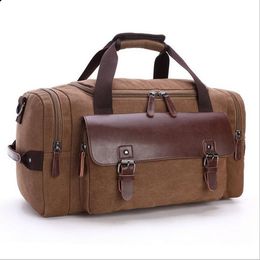 Large Canvas Duffel Bag Casual Fashion Outdoor Portable for Men and Women