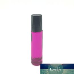 24pcs Empty Essential Oil 10ml Roller Glass Bottle Rose-red Roll On thick Bottle Fragrance Perfume Free Shipping