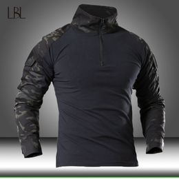 Military Tactical Long Sleeve T Shirt Men Camouflage Army Combat Shirt Airsoft Paintball Shirt Male Hunt T-shirts Outwear Tops 201202