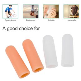 2pcs Silicone Thumb Sleeves Silica Gel Finger Protector For Arthritis Basketball Players Protective Finger Covers