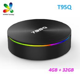 T95Q 4GB 32GB Android 9.0 Smart TV BOX Media Player Amlogic S905X3 Quad Core 2.4G&5GHz Dual Wifi BT4.0