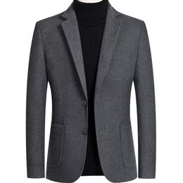 2020 New Brand Men Wool Blends Suit Jacket Fashion Solid Color Men Slim Fit Blazer Party/Wedding Tuxedo Blazers terno masculino