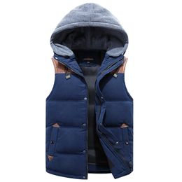 100% Real White Duck Down Vest For Men Winter Autumn Male Casual Warm Thick Parka Outerwear Sleeveless Jacket Mens Waistcoat 201104