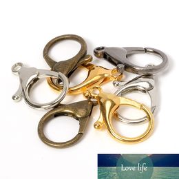 10pcs 35mm Gun Black/Gold/ Big Metal Lobster Clasp Keyring Hooks Connector for DIY Keychains Making Accessories Jewellery