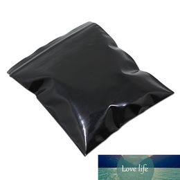 100Pcs Black Plastic Bag Self Seal Reclosable Dustproof Sundries Crafts Zip Lock Zipper Storage Package