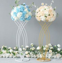 Flower Vases Table Metal Vase Plant Dried Floral Holder Flower Pot Road Lead for Home/Wedding Corridor Decoration