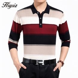 High Quality Cashmere Wool Sweater Men Famous Brand Clothing Business Fashion Big Striped Turn-down Collar Pullover Homme 66127 201117