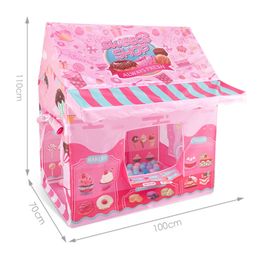 Child Toy tent indoor princess girl marine ball pool toy house girl castle baby play house Tipi Teepee fence for baby gifts LJ200923