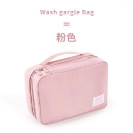 Storage Bags Mens Travel Wash Bag Portable Female Pink Box Cosmetic Supplies Toiletries Set Pochette Masque Home EB50SN