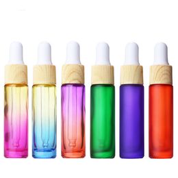 2020 new 200pcs Glass Dropper Bottle 10ml Pipette with Pure Tubes Mini Essential Oil Vial