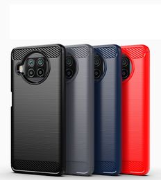 Carbon Fibre Texture Slim Armour Brushed TPU CASE COVER FOR Xiaomi 10T LITE 5G MI Poco X3 NFC REDMI 9 9A 9C 10X PRO 100PCS/LOT