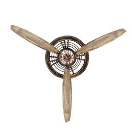 Wall Clock Vintage Decorative Metal Bar Home Living Room Decor Air Plane Propeller Europe Industrial Wall Hanging Ornament Art LJ201204