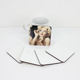 9cm Sublimation DIY Coaster Wooden Blank Table Mats MDF Heat Insulation Thermal Transfer Cup Pads