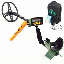 Backlight Display MD-6350 Metal Detector Professional Underground Gold Detector LCD Display 11inch Waterproof Search Coil kits1