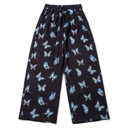 Hip Hop Streetwear Baggy Pants Men Autumn Bear Butterfly Print Sweatpants Harajuku Jogger Men Trousers Cotton 201110
