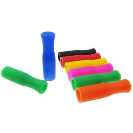 2021 11 Colours Stock Silicone Tips for Stainless Steel Straws Tooth Collision Prevention Straws Cover Silicone Tubes