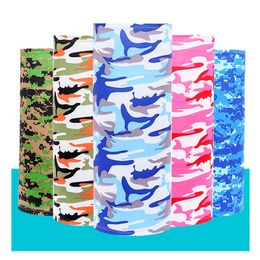 Outdoor Cycling Scarf Bandana Magic Scarves Sunscreen Hair Band Sport Customized Face Neck Men Flag camouflage Scarf