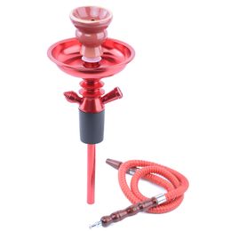 Aluminium Hookahs shicha Champagne Wine Bottle Top HOOKITUP Complete Set portable Hose Pipe with mutil Colour