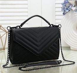 Free 2022 new women's high quality handbags purses beautiful Small chain bag striped European style shoulder bag