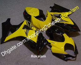 Customise Fairing Kit For Suzuki Cowling 07 08 GSX-R1000 GSXR1000 2007 2008 K7 GSXR 1000 Yellow Black Fairings (Injection molding)