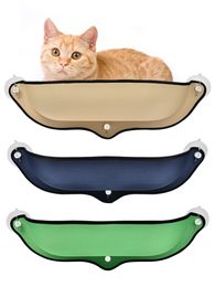 Cute Hanging Beds Window Mount Sunny Seat Hammock Comfortable Cat Long Plush Soft Pet Bed 201111