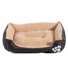 Hot Sale Dog Bed Waterproof Bed For Dogs Washable S-3XL Pet Bed Cozy Dog House Soft Suede Fleece Nest Dog Baskets Puppy Kennel LJ201203