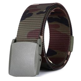 New Men And Women Canvas Nylon Belt Fashion Matic Buckle Belts Women Outdoor Tactical Belt Military Male Strap Wai jllWGo