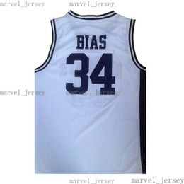 cheap Len Bias #34 Northwestern High School Basketball Jerseys Stitched White Black MEN WOMEN YOUTH XS-5XL