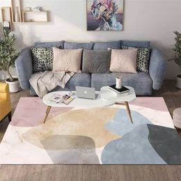 New Cute Simple Modern Living Room Coffee Table Sofa Carpet Doormat Nordic Full Bedroom Bedside Blanket Rectangular Floor Mat 201212