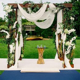 Decorative Flowers & Wreaths Colourful Organza Party Wedding Decoration Tulle Curtains Roll Spool Craft Sheer Gauze 48CM*10M Tutu 5ZSH015-11