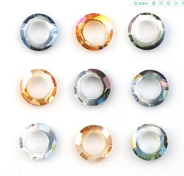 Crystal Loose Ring Beads for DIY Craft Circel Glass Rhinestone Connectors Jewellery Arts Making 6mm 8mm 10mm 14mm