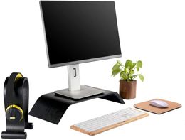 Wooden Computer Monitor Stand, Desktop Accessories, Laptop Stand, Notebook Stand