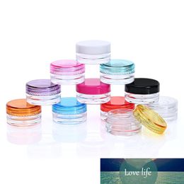 10pcs 5g Cosmetic Sub Travel Round Refillable Bottles Acrylic Pot Mini Jars Makeup Face Cream Balm Container Nail Art Organizer