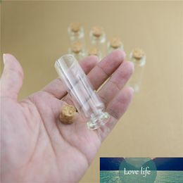 50pcs/lot 22*70mm 15ml Mini Glass Bottles With Cork Stopper Crafts Tiny Jars Transparent Empty Glass Storage Jar Bottle Gift