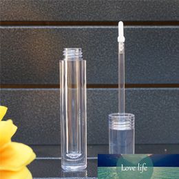 2pcs Clear Empty Acrylic Lip Gloss Tube, DIY Round Portable Liquid Lipstick Bottle, Cosmetic Container Shell Package