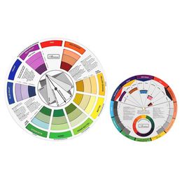 Colour Wheel Paper Card Colour Mixing MutiColor Useful Guides Tattoo Pigment Chart Supplies