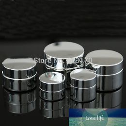 5g,10g,20g,30g Empty Glass cream Jar Silver Makeup Skin Care tins Cosmetic Packing Containers