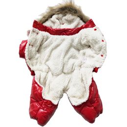 Thickness Cotton Hoodies Winter Pet Dog Clothes Super Warm Jacket For Small Dogs Waterproof Dog Coat Puppy Outfits S-XXL 201114