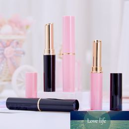 1.5g Slim Empty Lip Balm Tube Plastic Black/Pink Lipstick Refillable Bottle Cosmetic Lip Rouge Containers Lip gloss Bottles