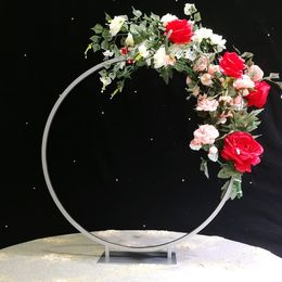 Hot selling wedding flower arches round metal arch for table Centrepieces decorations