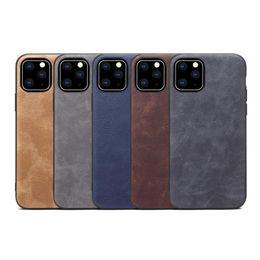 Retro Leather Phone Cases Frosted Anti-fall Protective Case For iPhone 13 12 Mini 11 Pro X XS Max XR 8 7 6S Plus DHL Fast