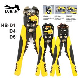 HS-D1 AWG24-10 (0.2-6.0mm2 ) Multifunctional automatic stripping pliers Cable wire Stripping Crimping tools Cutting cutter Y200321