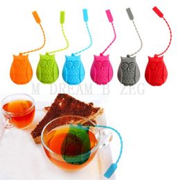 Owl Tea Strainer Cute Food Grade Silicone Tea Bags Creative Loose-leaf Tea Infuser Filter Diffuser