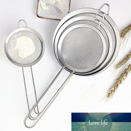 Stainless Steel Wire Fine Mesh Sieve Oil Strainer Flour Colander Sifter DIY Kitchen Tools Filtering Food Flour Handheld Screen M