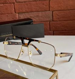 Vintage Square Eyeglasses Glasses Havana Frames for Men Clear Lens Mens Fashion Sunglasses Frames with Box