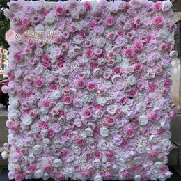 -Sehr 3D Künstliche Blume Wandplatten Hochzeit Hintergrund Dekoration Gefälschte Blume Gebraucht Licht Rosa und Rosa mit Ereignis GY8191