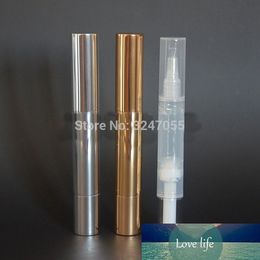 5ML 20pcs/lot 50pcs/lot Aluminum Gold Empty Cosmetic Essential Oil Refillable Pen, Plastic Eye Cream Storage Pens, Makeup Tools