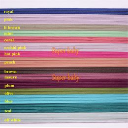 29COLORS 1/8" skinny FOE headbands Girl Hair Accessory wholesale FOE headband hairband elastic LJ200903