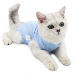 Cat Professional Recovery Suit For Abdominal Wounds or Skin Diseases Breathable After Surgery Wear For Pets JK2012XB