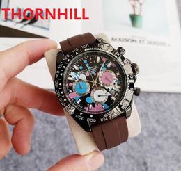 TOP Fashion Luxury Man Quartz Battery Powers Watch 42mm Flowers Skeleton Dial Designer Watch High Quality Sapphire President Male Wristwatches Montre Femme Reloj